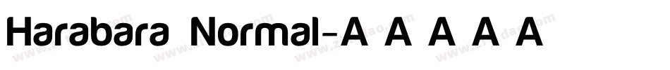 Harabara Normal字体转换